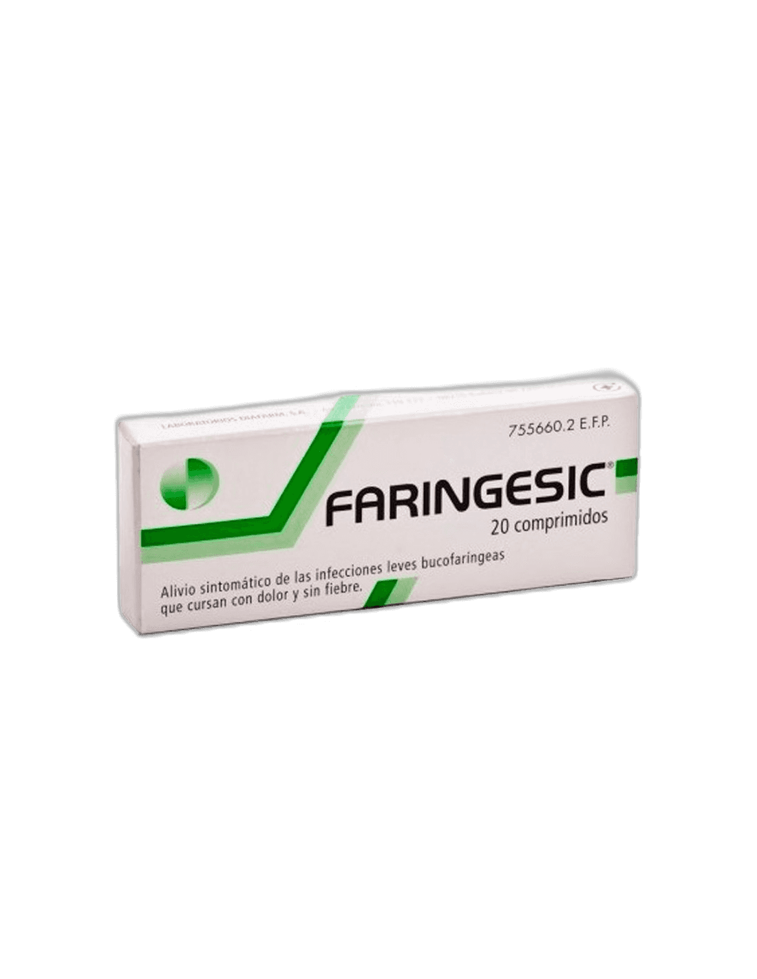 Imagen de FARINGESIC 5 mg/5 mg 20 COMPRIMIDOS PARA CHUPAR (SABOR MENTA)