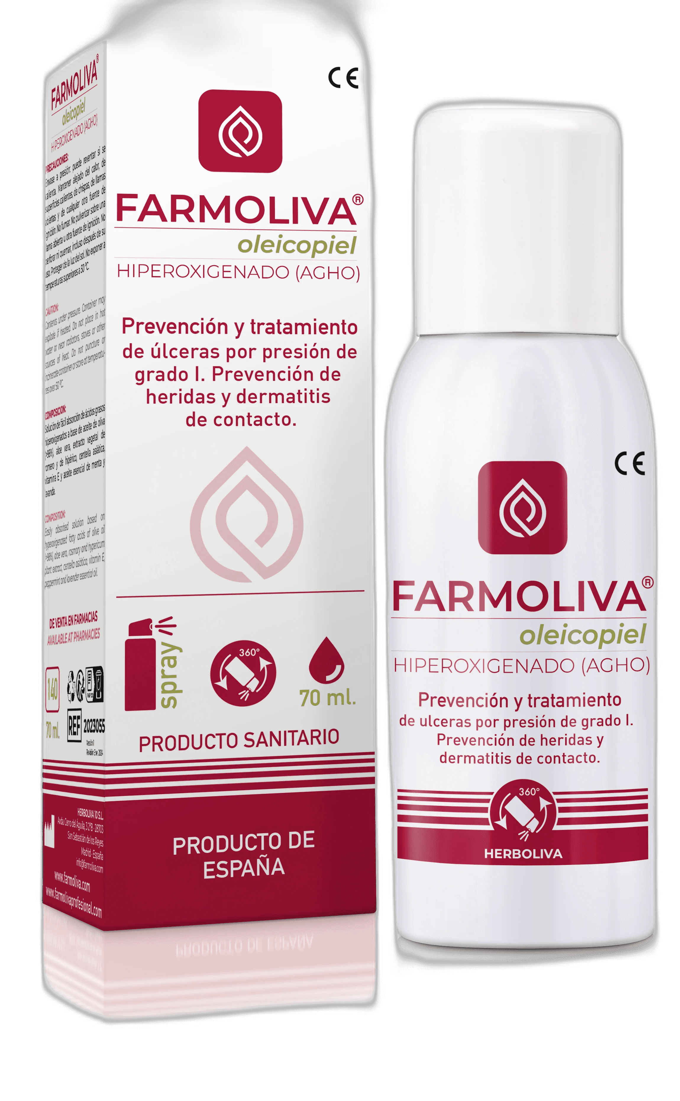 Imagen de FARMOLIVA OLEICOPIEL 1 ENVASE 100 ML AEROSOL