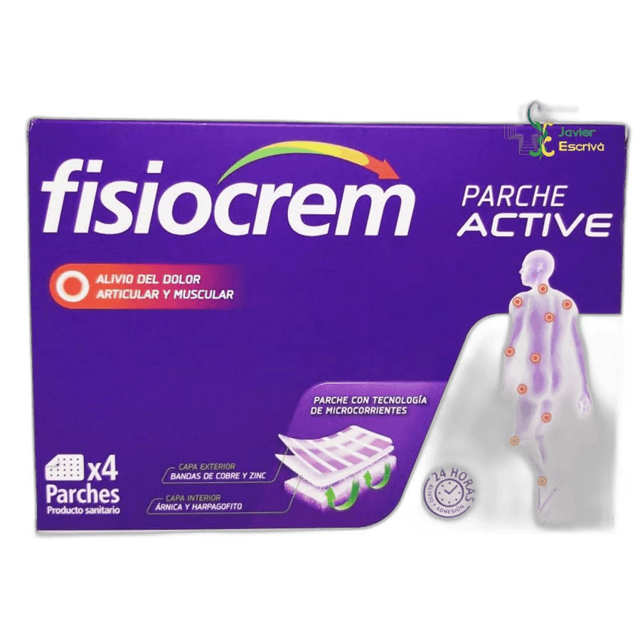 Imagen de FISIOCREM PARCHE ACTIVE 4 UNIDADES