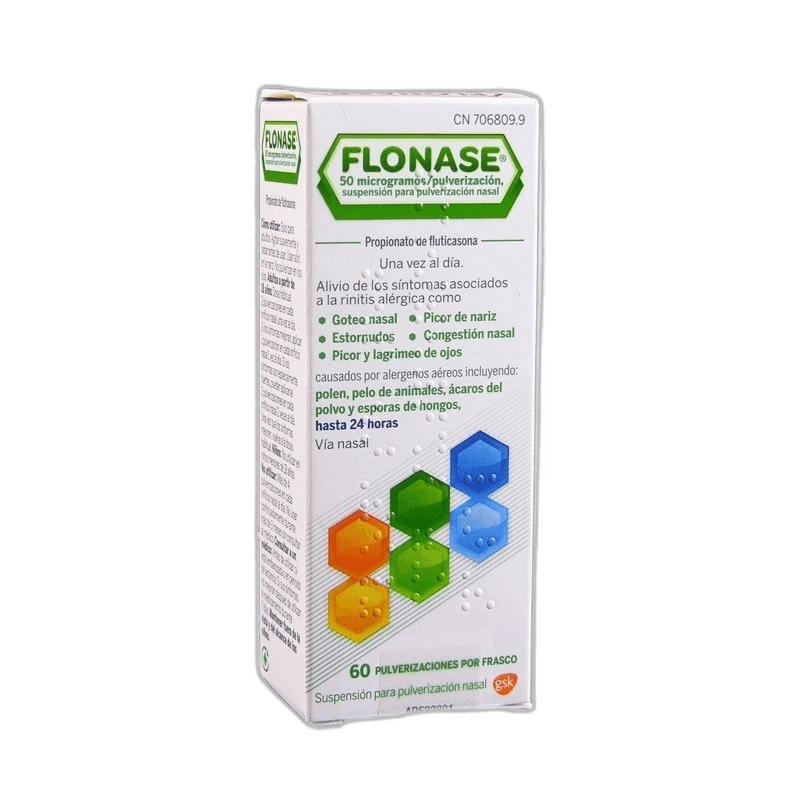 Imagen de FLONASE 50 microgramos/PULVERIZACION SUSPENSION PARA PULVERIZACION NASAL 60 PULVERIZACIONES