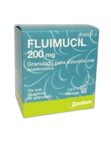 Imagen de FLUIMUCIL 200 mg 30 SOBRES GRANULADO PARA SOLUCION ORAL