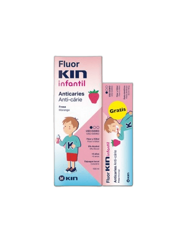 Imagen de FLUOR KIN INFANTIL COLUTORIO 500 ML + PASTA 50 ML