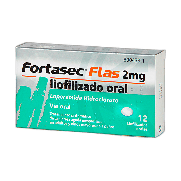 Imagen de FORTASEC FLAS 2 mg 12 LIOFILIZADOS ORALES