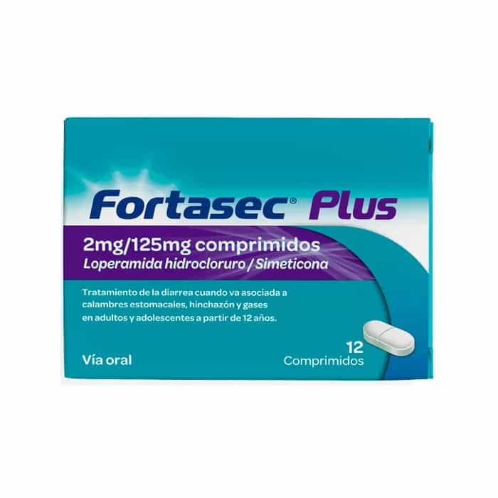Imagen de FORTASEC PLUS 2/125 MG 12 COMPRIMIDOS
