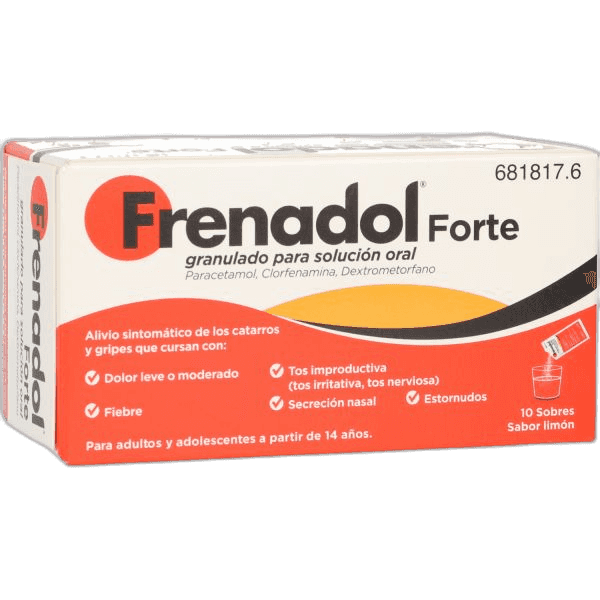 Imagen de FRENADOL FORTE 10 SOBRES GRANULADO PARA SOLUCION ORAL
