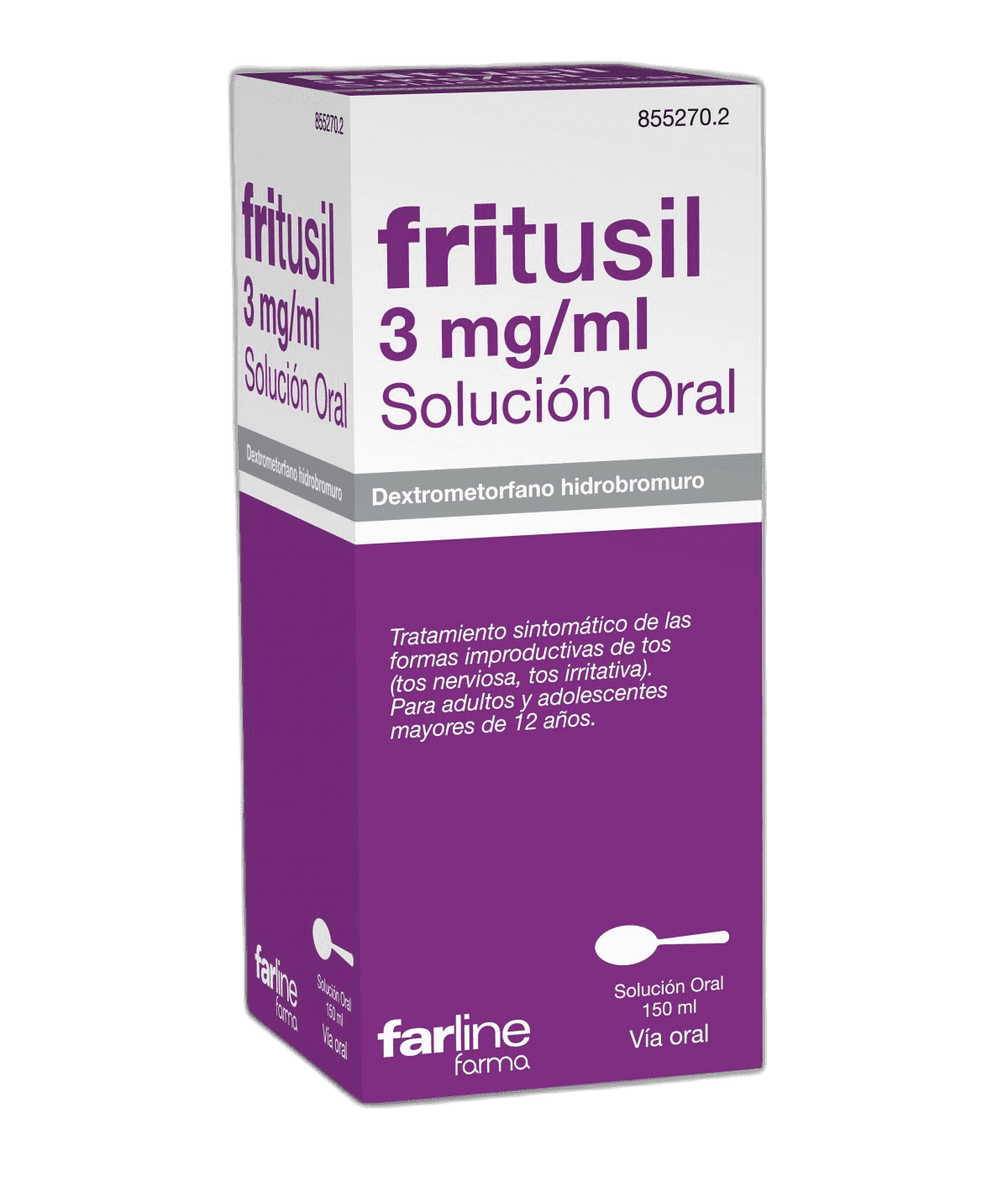 Imagen de FRITUSIL 3 mg/ml SOLUCION ORAL 1 FRASCO 150 ml