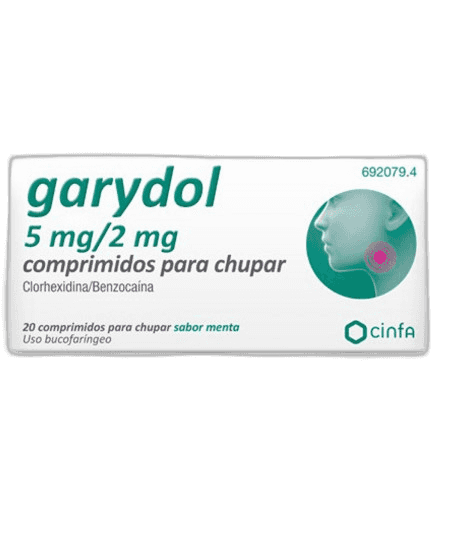 Imagen de GARYDOL 5 mg/2 mg 20 COMPRIMIDOS PARA CHUPAR