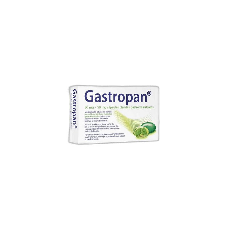 Imagen de GASTROPAN 90 mg/50 mg 42 CAPSULAS BLANDAS GASTRORRESISTENTES