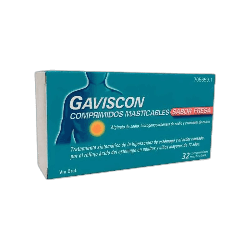 Imagen de GAVISCON 24 COMPRIMIDOS MASTICABLES (SABOR FRESA)