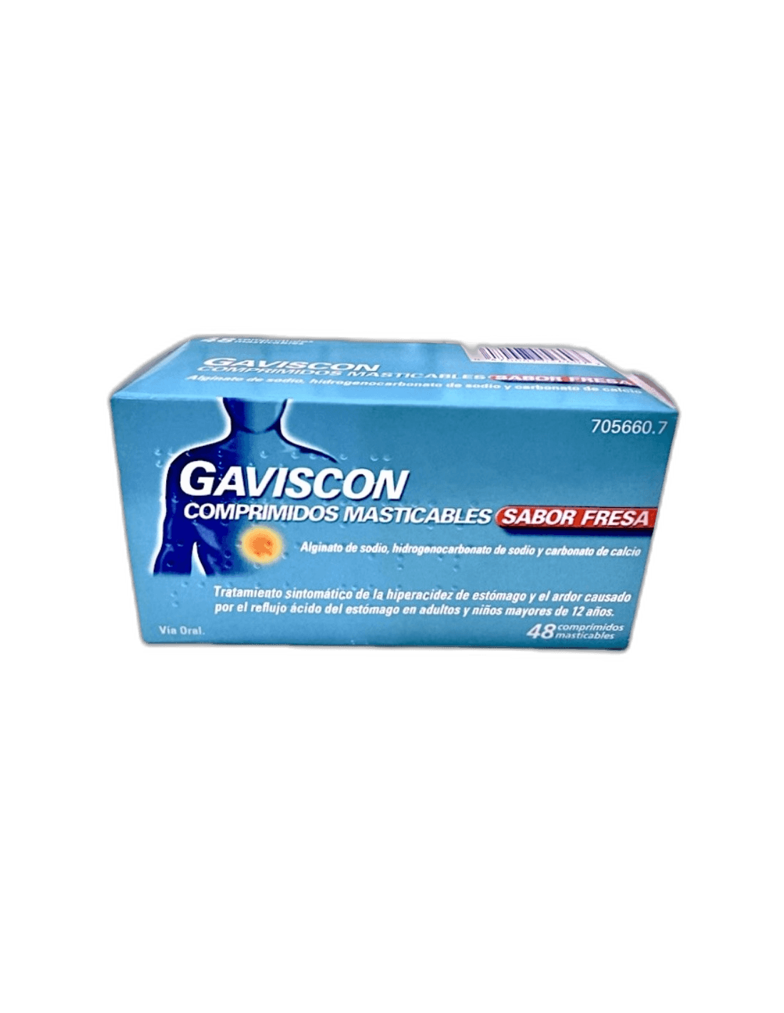 Imagen de GAVISCON 48 COMPRIMIDOS MASTICABLES (SABOR FRESA)