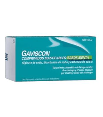 Imagen de GAVISCON 48 COMPRIMIDOS MASTICABLES (SABOR MENTA)