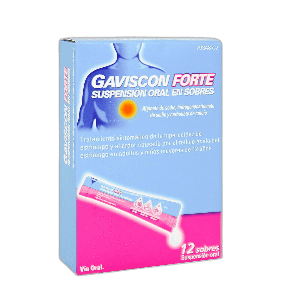 Imagen de GAVISCON FORTE 12 SOBRES SUSPENSION ORAL 10 ml