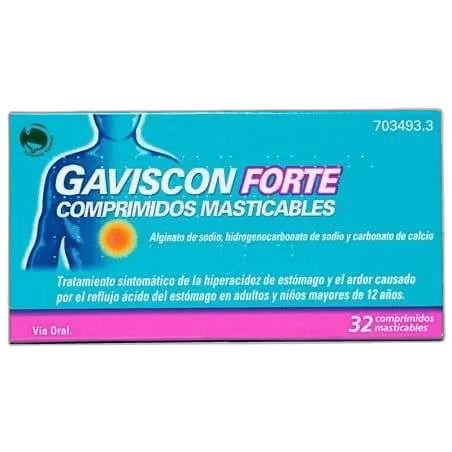 Imagen de GAVISCON FORTE 24 COMPRIMIDOS MASTICABLES
