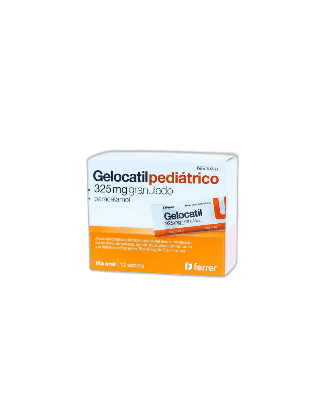 Imagen de GELOCATIL 325 mg 12 SOBRES GRANULADO ORAL
