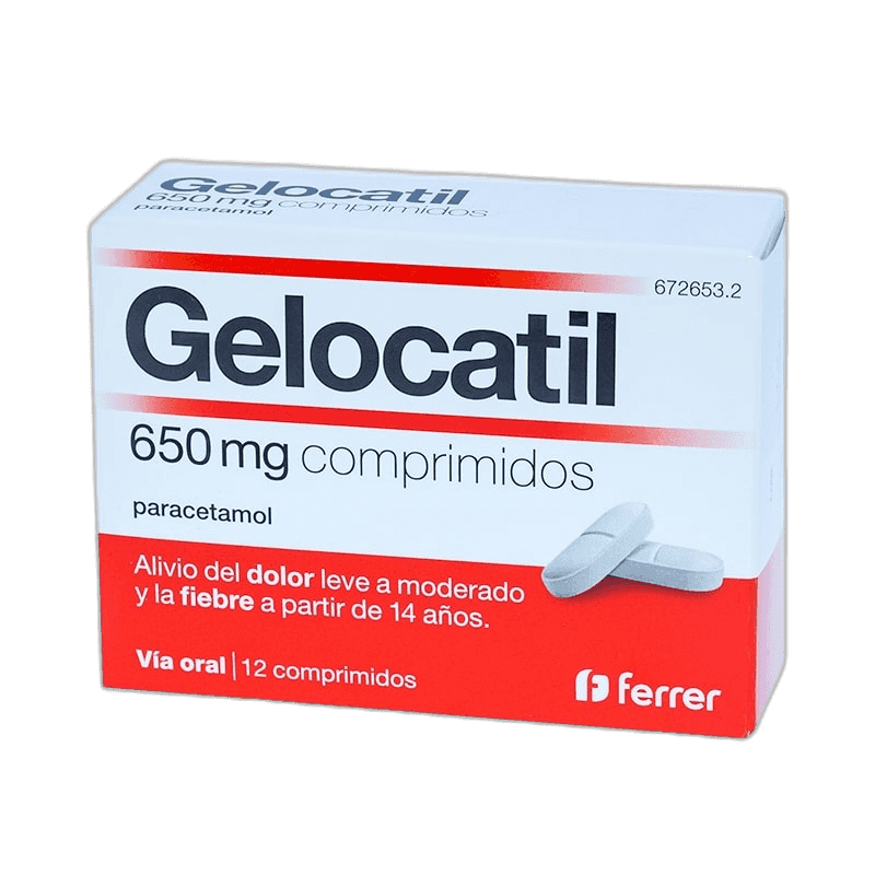 Imagen de GELOCATIL 650 mg 12 COMPRIMIDOS (TIRAS)