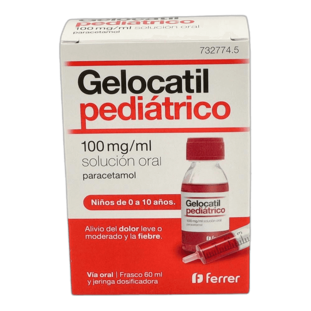 Imagen de GELOCATIL PEDIATRICO 100 mg/ml SOLUCION ORAL 1 FRASCO 60 ml