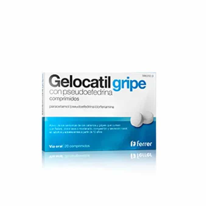 Imagen de GELOCATIL GRIPE CON PSEUDOEFRINA 20 COMPRIMIDOS