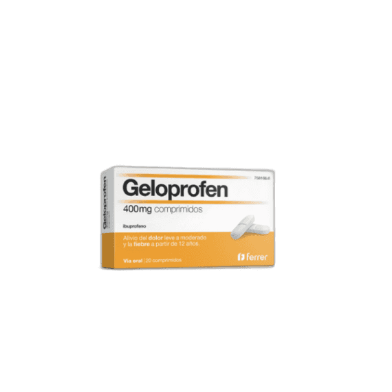 Imagen de GELOPROFEN 400 mg 20 COMPRIMIDOS RECUBIERTOS