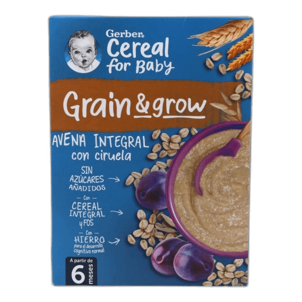 Imagen de GERBER AVENA CON CIRUELA 1 ESTUCHE 250 G