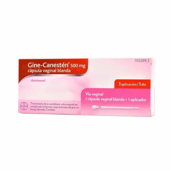 Imagen de Gine-canesten 500 Mg Cápsula Vaginal Blanda + Aplicador