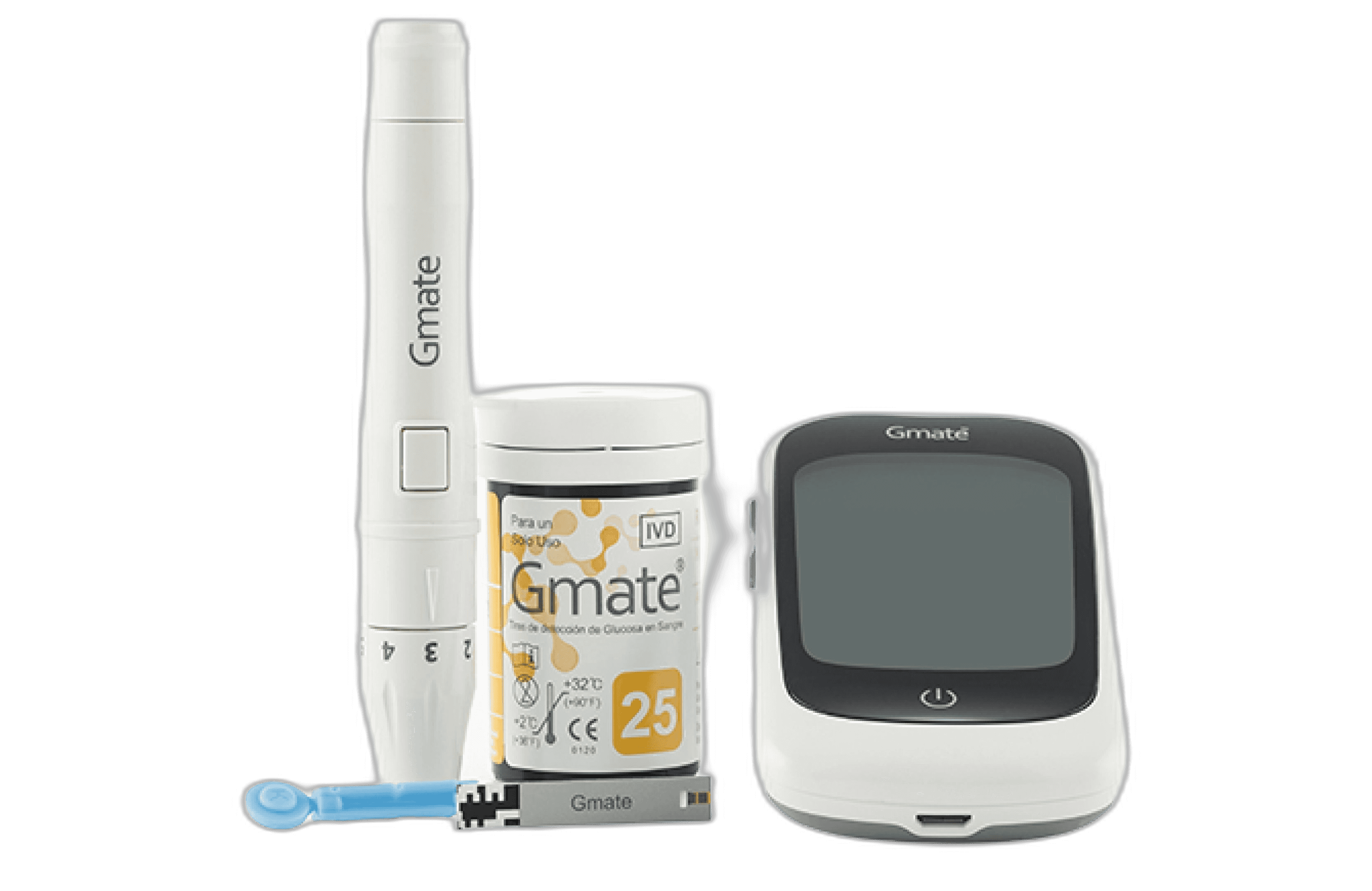 Imagen de GLUCOMETRO GMATE ORIGIN +TIRAS + LANCETAS
