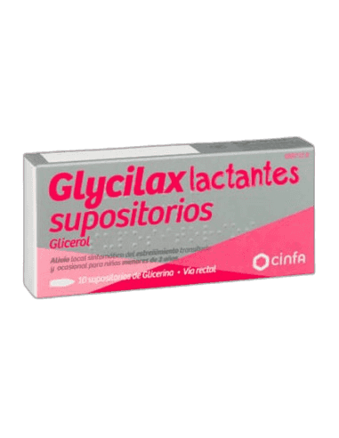 Imagen de GLYCILAX LACTANTES 0,672 g 10 SUPOSITORIOS