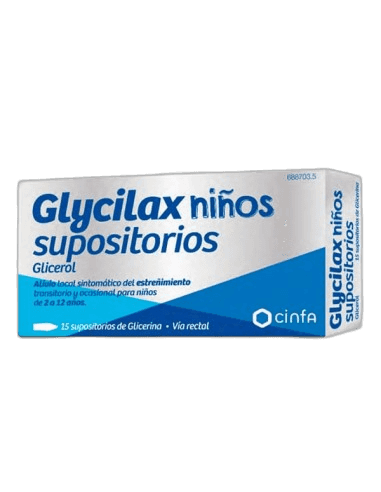 Imagen de GLYCILAX NIÑOS 1,44 g 15 SUPOSITORIOS