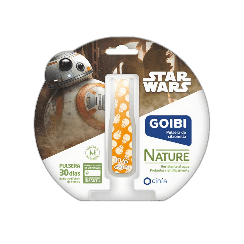 Imagen de GOIBI PULSERA DE CITRONELLA NATURE 1 PULSERA STAR WARS BB8