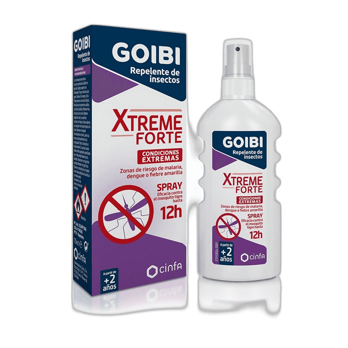Imagen de GOIBI XTREME FORTE REPELENTE DE INSECTOS 1 SPRAY 200 ML