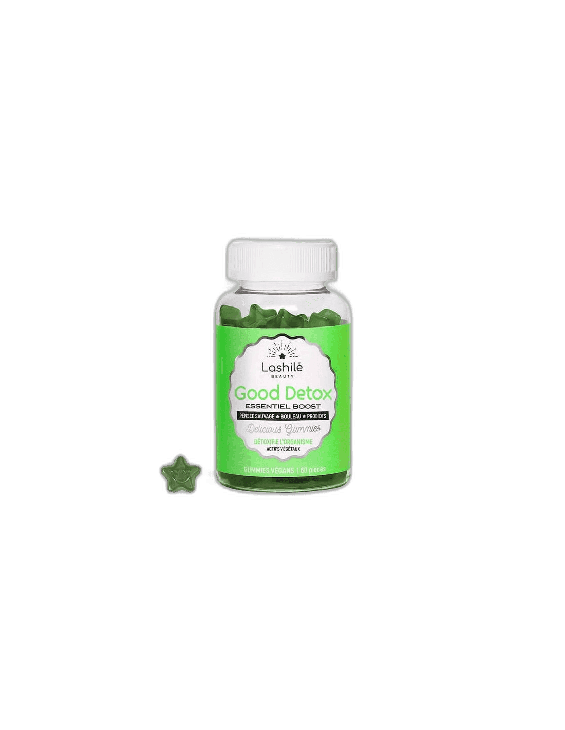 Imagen de GOOD DETOX 60 GOMINOLAS SABOR MANZANA VERDE