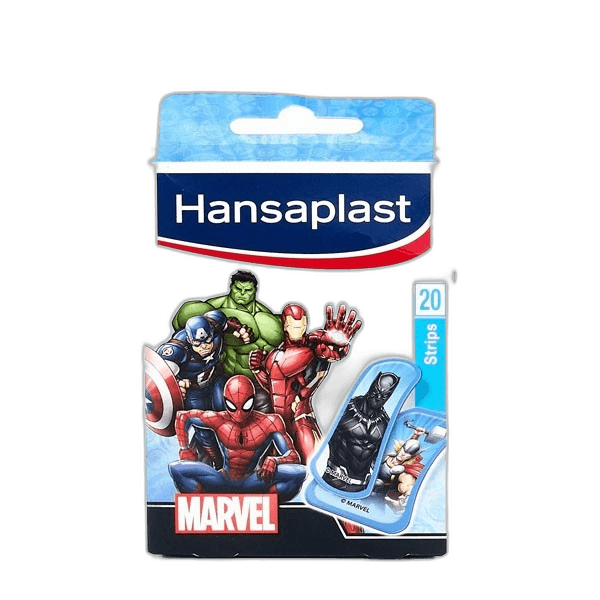 Imagen de HANSAPLAST MARVEL APOSITO ADHESIVO 2 TAMAÑOS 20 STRIPS
