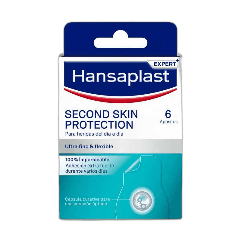 Imagen de HANSAPLAST SECOND SKIN PROTECTION 6 PARCHES 73 MM X 36 MM
