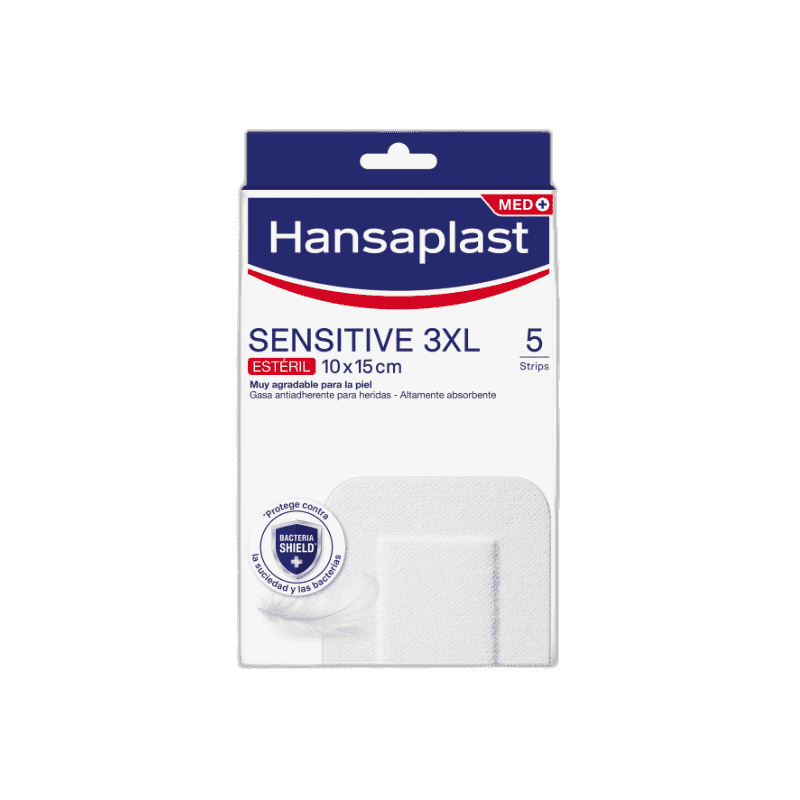 Imagen de HANSAPLAST SENSITIVE 3XL APOSITO ESTERIL 5 UNIDADES 15 CM X