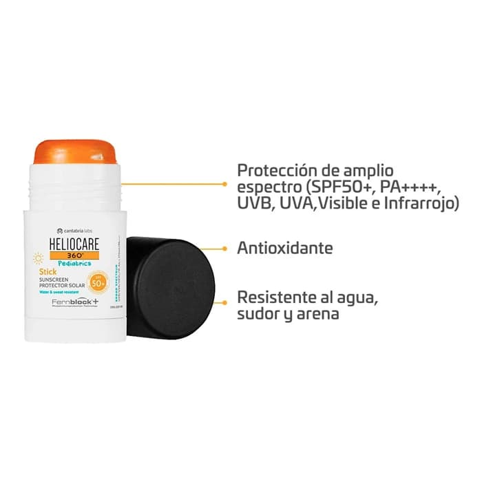 Imagen 2 de Heliocare 360º Pediatrics Stick Spf50+ 25 Gr