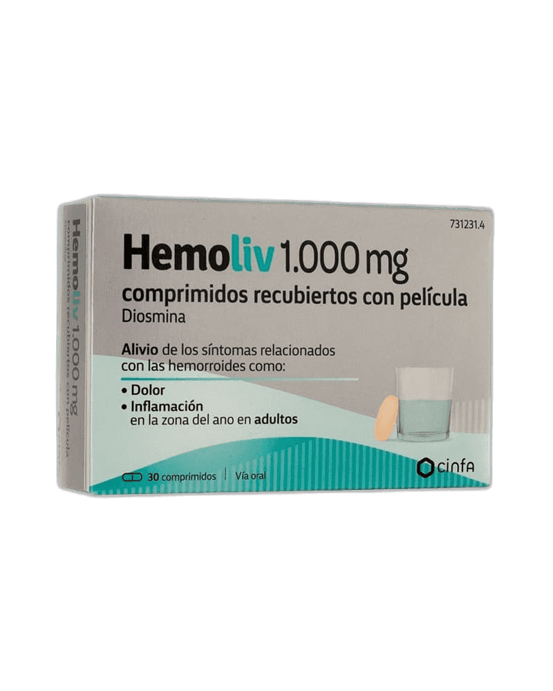 Imagen de HEMOLIV 1000 mg 30 COMPRIMIDOS RECUBIERTOS