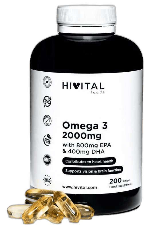 Imagen de HIVITAL OMEGA 3 2000 MG 200 TABLETAS