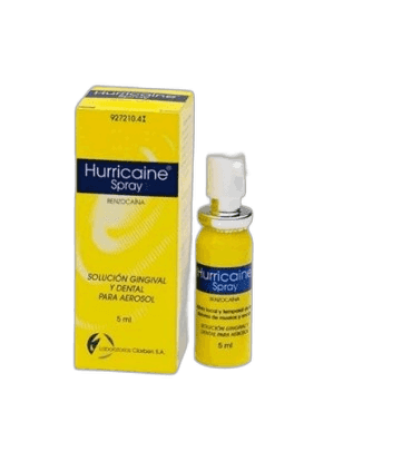 Imagen de HURRICAINE SPRAY 200 mg/ml SOLUCION PARA PULVERIZACION BUCAL 1 FRASCO 5 ml