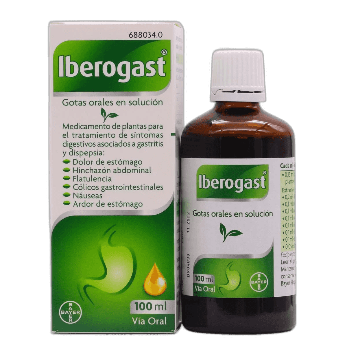 Imagen de IBEROGAST GOTAS ORALES EN SOLUCION 1 FRASCO 100 ml