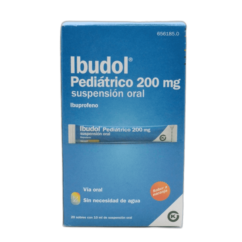 Imagen de IBUDOL PEDIATRICO 200 mg 20 SOBRES SUSPENSION ORAL 10 ml