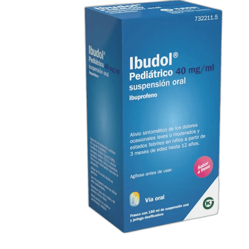 Imagen de IBUDOL PEDIATRICO 40 mg/ml SUSPENSION ORAL 1 FRASCO 150 ml + JERINGA ORAL