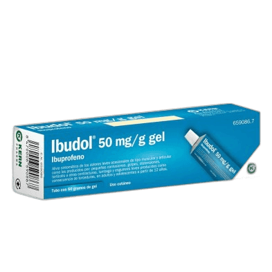 Imagen de IBUDOL ROLL-ON 50 mg/g GEL CUTANEO 1 TUBO CON APLICADOR DE BOLA 60 g