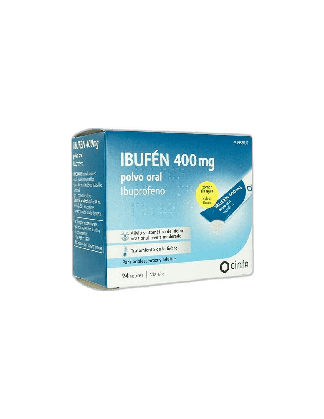 Imagen de IBUFEN 400 mg 24 SOBRES POLVO ORAL