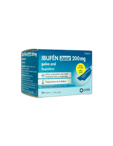 Imagen de IBUFEN JUNIOR 200 mg 24 SOBRES POLVO ORAL
