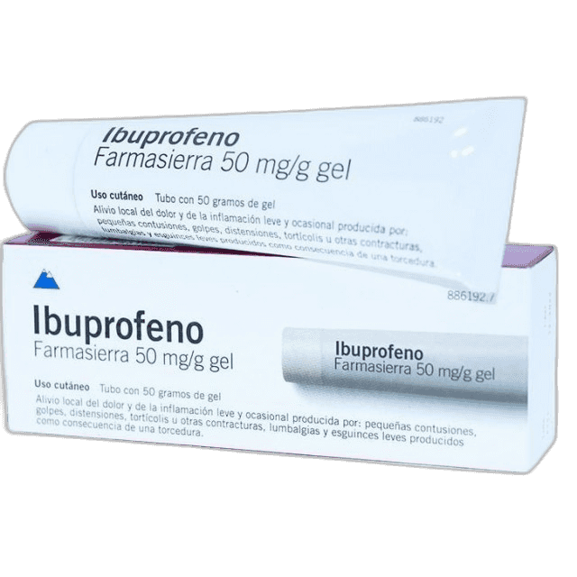 Imagen de IBUPROFENO FARMASIERRA 50 mg/g GEL CUTANEO 1 TUBO 50 g