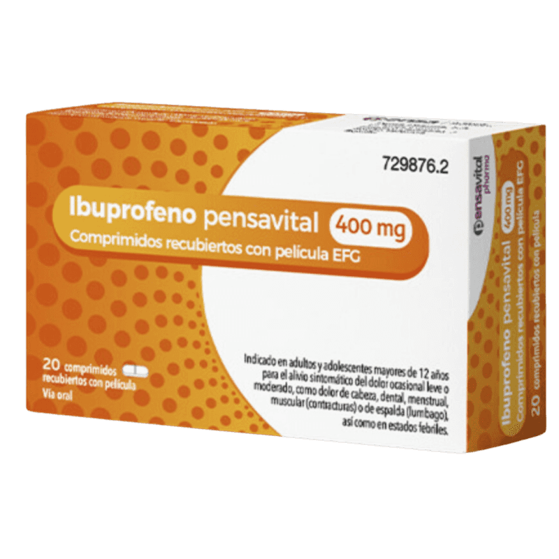 Imagen de IBUPROFENO PENSAVITAL EFG 400 mg 20 COMPRIMIDOS RECUBIERTOS