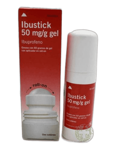Imagen de IBUSTICK 50 mg/g GEL CUTANEO 1 TUBO 60 g (CON ROLL-ON)