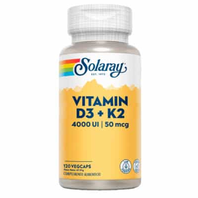 Imagen de Solaray Vitamin D3 & K2 120 Cápsulas Vegetales