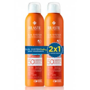 Imagen de Rilastil Sun System Duplo Baby Spray 360 Spf50+ 2x200 Ml