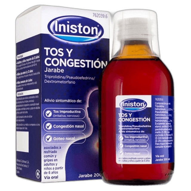 Imagen de INISTON TOS Y CONGESTION JARABE 1 FRASCO 200 ml