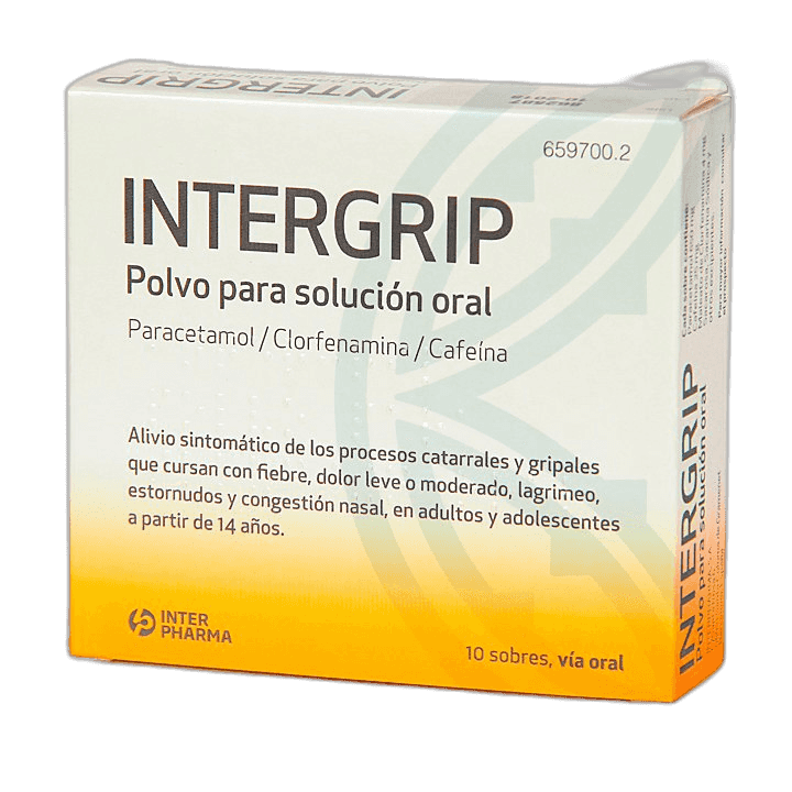 Imagen de INTERGRIP 10 SOBRES POLVO PARA SOLUCION ORAL